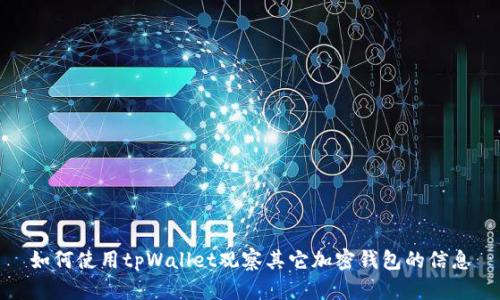 如何使用tpWallet观察其它加密钱包的信息